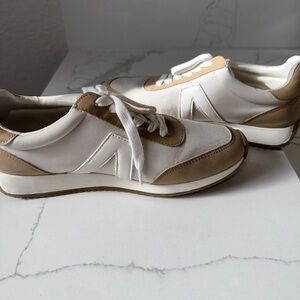 Mia Janet Tan and White Sneakers Size 6.5